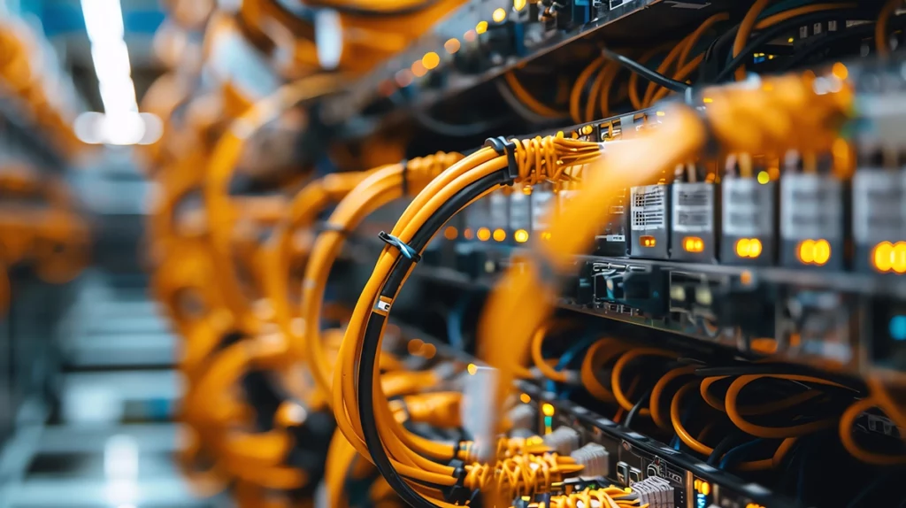 Nahaufnahme eines Servers