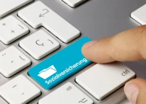 Tastatur mit Taste Sozialversicherung